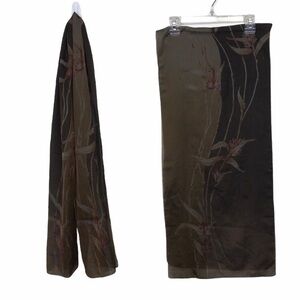 Georgiou Brown Floral Scarf